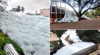 Au curs suvoaie de spuma toxica pe cateva strazi! Ce reactie au avut locuitorii cand au vazut ce se intampla. Imaginile VIDEO sunt virale
