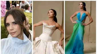 Victoria Beckam in costum de latex. Si-a recreat celebrele look-uri