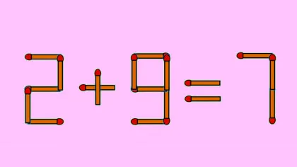 Test IQ exclusiv pentru genii | Corectați 2 + 9 = 7, mutând un singur chibrit