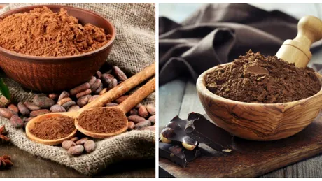 Pudra de cacao vs Pudra de roscove. Pe care e bine sa o consumi mai des