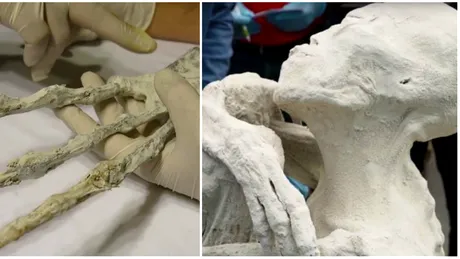 Scheletul bizar cu doar trei degete descoperit de arheologi a primit verdictul! NU apartine unui om. Iata de ce VIDEO