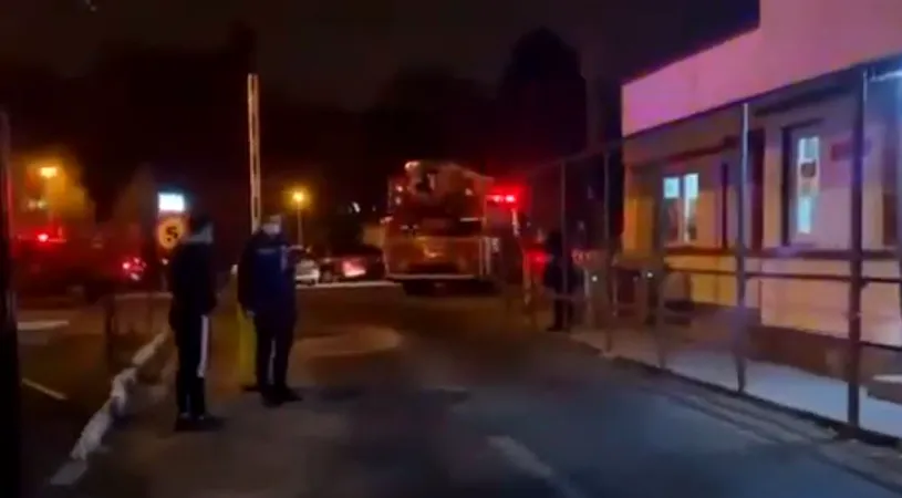 Incendiu noaptea trecută la Institutul ”Marius Nasta” din Capitală. Pacienții au fost evacuați
