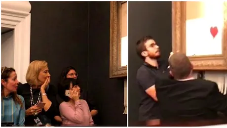 Pictura s-a autodistrus imediat ce a fost vanduta la licitatie! Participantii au avut socul vietii lor VIDEO