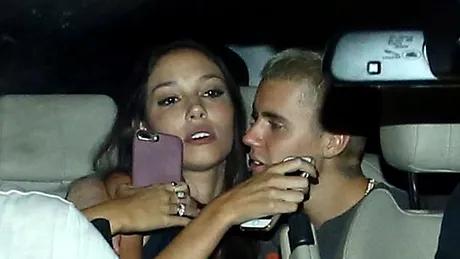 Cu ce bruneta focoasa s-a combinat Justin Bieber. Abia si-a putut tine mainile departe de trupul tinerei