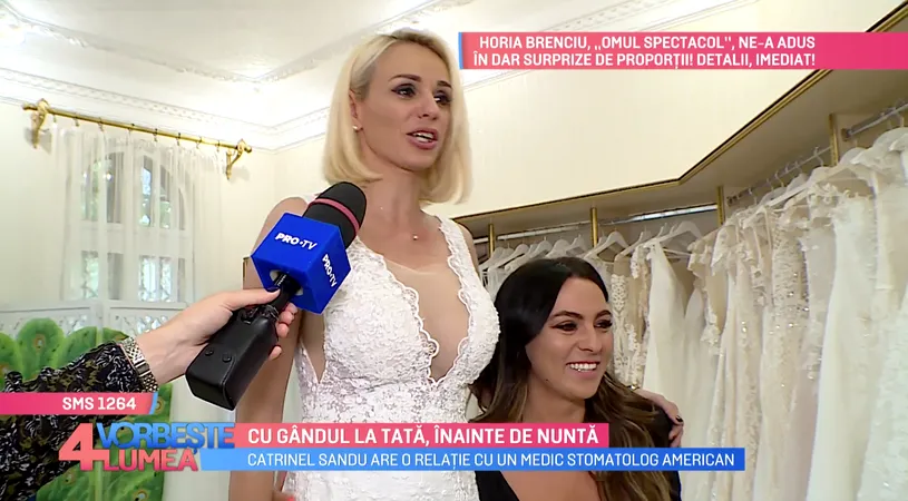 Catrinel Sandu face nunta desi este in doliu dupa ce a murit tatal ei! Si-a ales rochia de mireasa cu lacrimi in ochi alaturi de fiicele ei! VIDEO