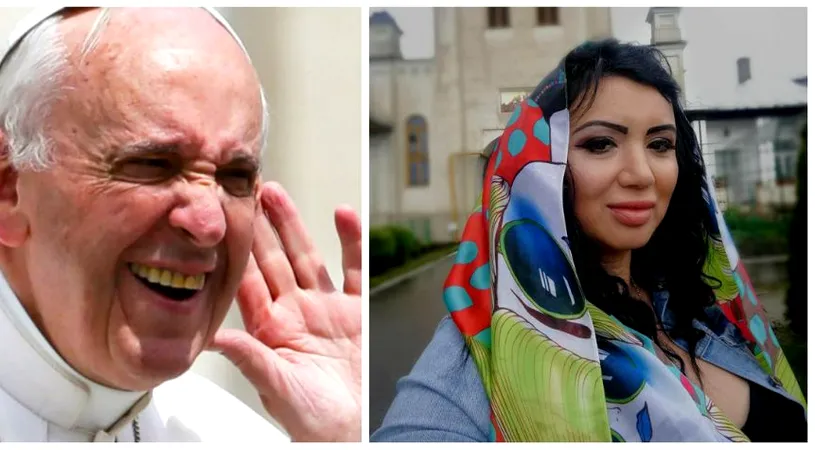Adriana Bahmuteanu s-a rugat la Papa Francisc. Ce i-a cerut bruneta suveranului Pontif