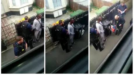 Un barbat suspect a fost oprit de politia din Londra! I-au perchezitionat geanta si au ramas uimiti: 'Dumnezeule!' VIDEO
