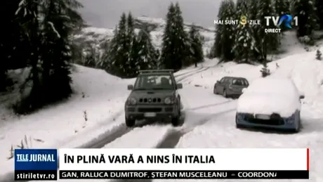 Fenomen incredibil! In Italia si Austia a nins ASTAZI! Stratul de zapada depus in munti este impresionant chiar si pentru un inceput de iarna