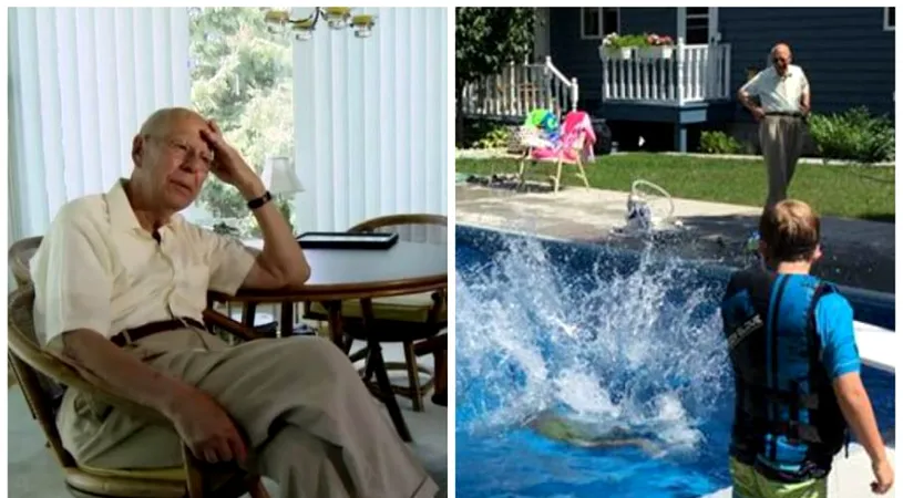 Sotia ii murise in urma cu putin timp si nu voia sa fie singur. Nu a mai stat pe ganduri si a luat o decizie radicala! Ce a facut acest batran in curtea casei VIDEO