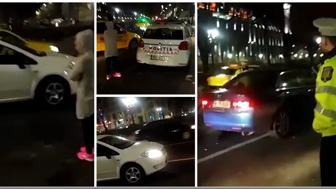 Imagini ireale in Centrul Vechi! Politia a organizat o razie impotriva soferilor Uber VIDEO