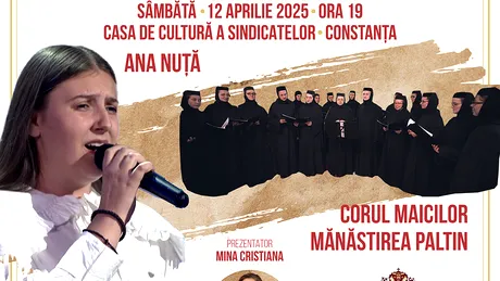 S-au pus în vânzare biletele pentru Conferința educațională „Muzica – Armonie sau Zgomot?” , un regal de muzică bizantină, „Rugăciune și Tămăduire”, care va avea loc în Sâmbăta lui Lazăr la Constanța