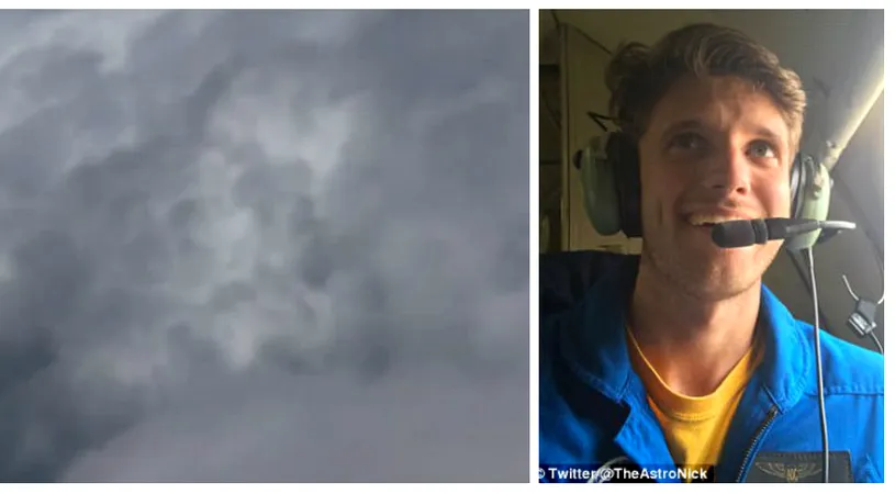 Barbatul care a zburat in inima uraganului Irma! Ce s-a intamplat cu el in cateva minute VIDEO