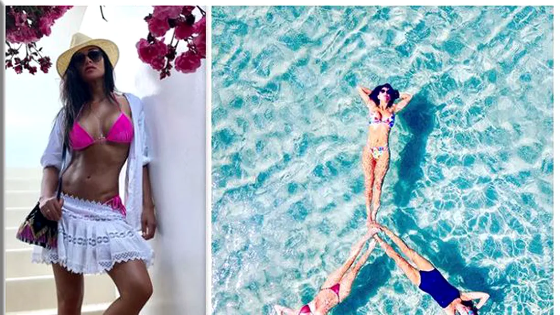 Nicole Scherzinger, sexy la plaja! Vedeta de 39 de ani si-a etalat trupul tonifiat in Mykonos