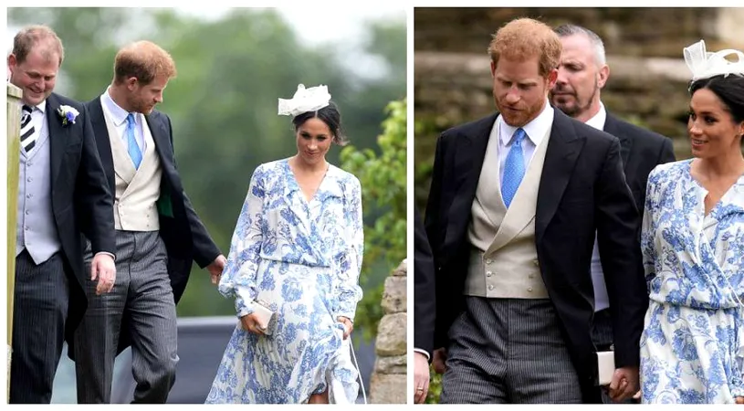 Harry si Meghan Markle au fost la nunta nepoatei Printesei Diana! Cei doi au fost in centrul atentiei