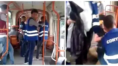 REVOLTATOR! O gasca de controlori au abuzat un tanar in tramvaiul 11 pana i-au RUPT mana VIDEO