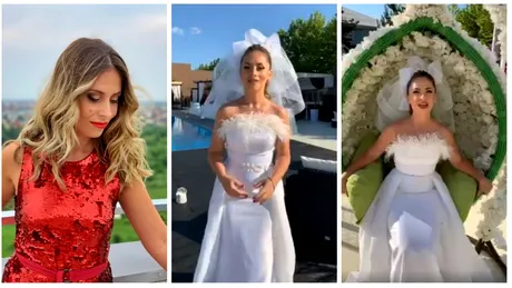 Bianca Sarbu s-a casatorit religios! Cum arata prezentatoarea Antena Stars in rochie de mireasa VIDEO