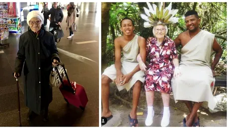 Bunica din Siberia a cucerit internetul! Are 90 de ani si a inceput sa calatoreasca. De unde face rost de bani