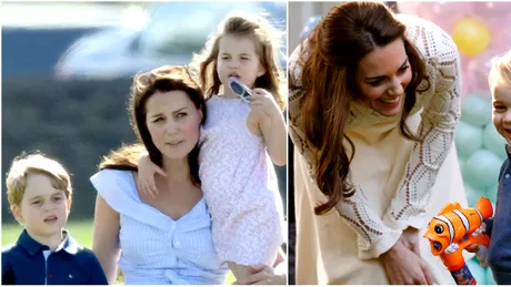 Kate Middleton pune in practica cel mai bizar joc pentru copiii sai! Ce face Ducesa de Cambridgle alaturi de George si Charlotte VIDEO
