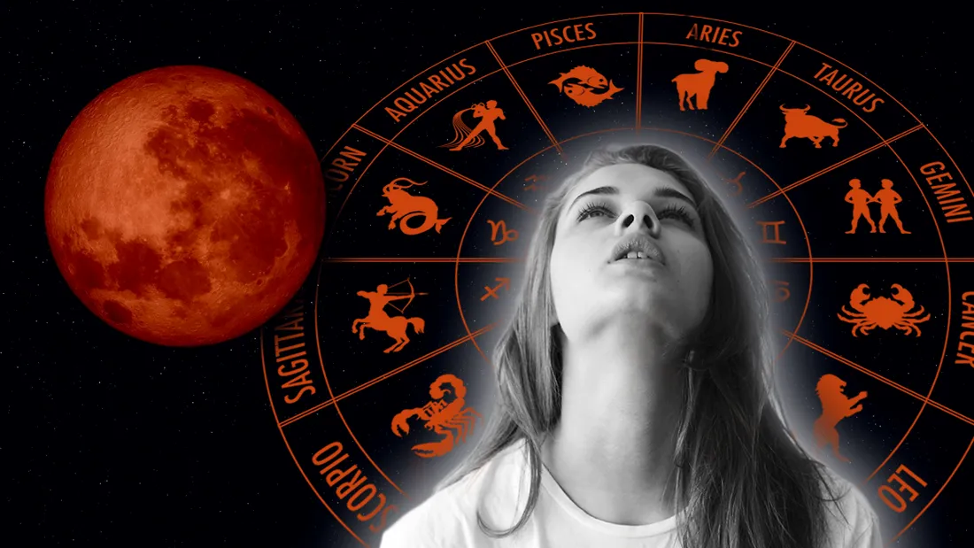 Cum afectează zodiile eclipsa totală de Lună din 14 martie 2025. „Luna Sângerie” aduce schimbări pentru 3 zodii
