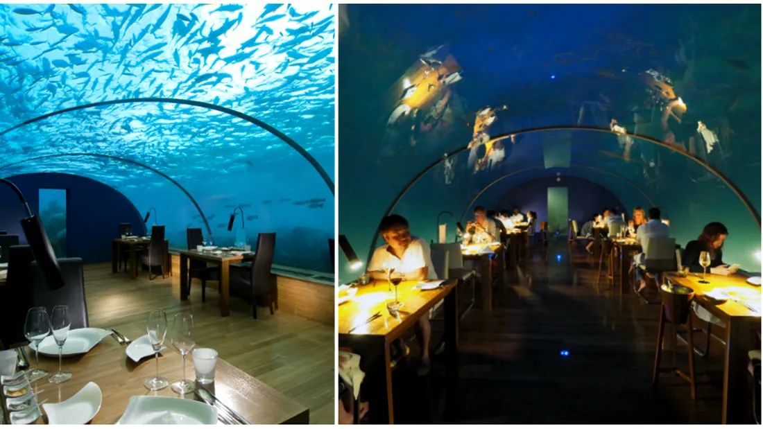 Asa arata primul restaurant-submarin din Oceanul Indian! Pare desprins dintr-o alta lume si este total de vis! VIDEO