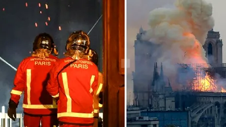 Sase pompieri care au intervenit la Notre Dame, au fost arestati! Au violat in grup o turista