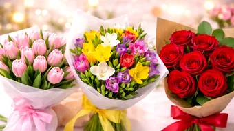 Florile potrivite pentru 8 Martie: Ce simbolizează lalelele, freziile și trandafirii oferiți de Ziua Femeii