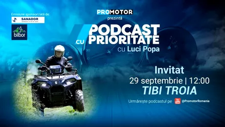 „Podcast cu Prioritate” #82 by ProMotor. Tiberiu Troia povestește despre motociclete, trafic și cultura moto în România