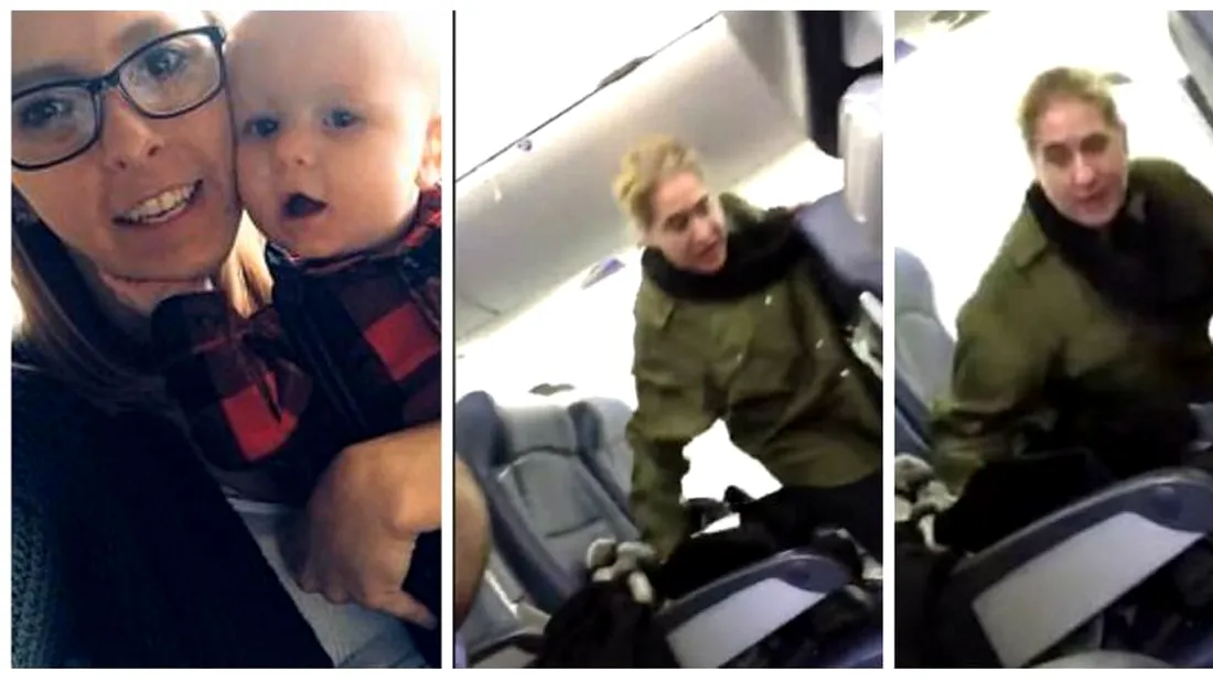 Gestul revoltator al unei femei care nu voia sa calatoreasca in avion, alaturi de o mama si copilul ei! Stewardesele au avut un soc cand au vazut-o ce facea de fata cu ceilalti pasageri