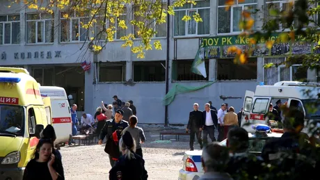 Clipul mortii din Crimeea! 18 elevi au murit si 40 au fost raniti in urma unui atentat cu bomba intr-o scoala VIDEO