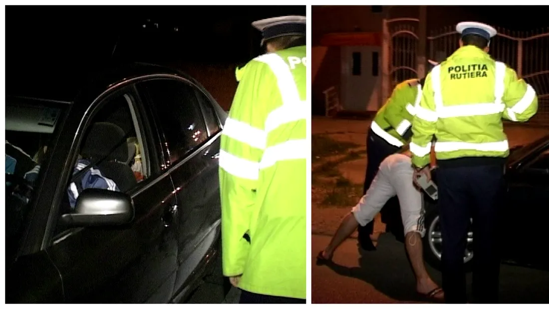 Sofer drogat la volanul unei masini, in Bucuresti. Politia l-a oprit si i-a verificat portbagajul. Ce au gasit VIDEO