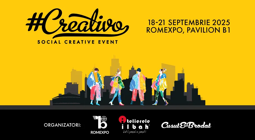 Creativo - Social Creative Event, cel mai mare eveniment dedicat industriei de fashion din România, revine!