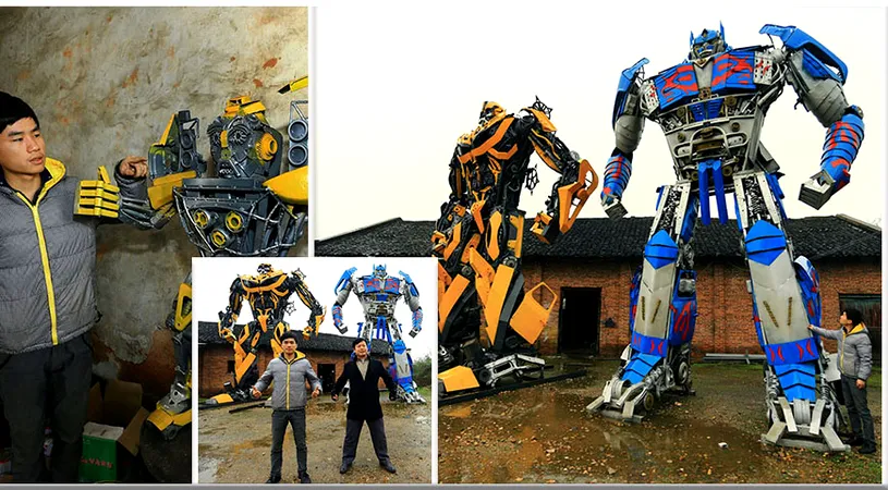 S-au apucat sa construiasca roboti uriasi ca in filmul Transformers! Rezultatul e unul care a lasat pe toata lumea muta de uimire