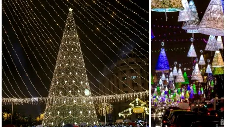 Capitala a imbracat straie de sarbatoare! Peste trei milioane de beculete au fost aprinse in Bucuresti