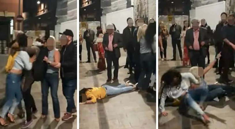 Trei femei au fost aruncate pe jos de un bodyguard la intrarea in club! Erau bete moarte si au sarit sa-l bata. Finalul a fost tragic pentru ele