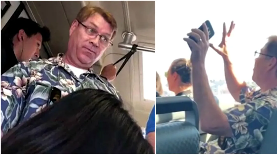 Barbatul a sunat la Politie din tren! Ce facea un pasager langa el, de l-a scos din minti. Imagini VIDEO hilare