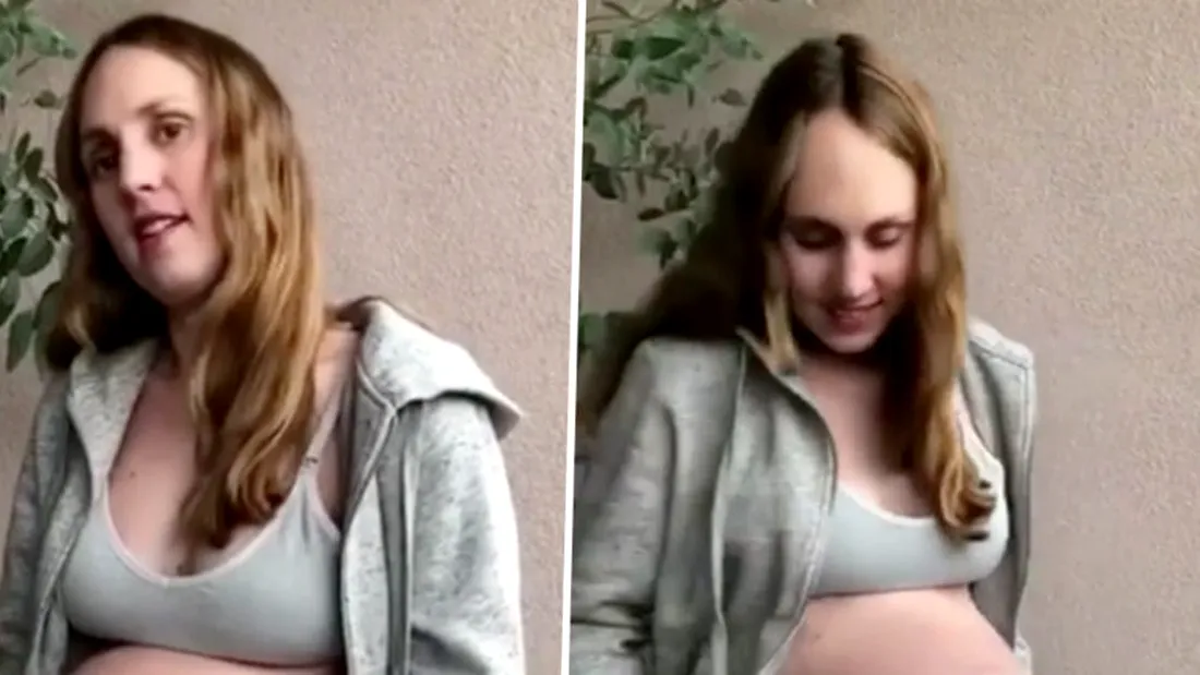 O femeie insarcinata cu tripleti si-a socat urmaritorii. Cum arata burta ei in ultimele zile de sarcina