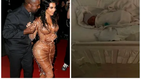 Kim Kardashian si-a botezat al patrulea copil! Ce cuvant din BIBLIE a ales drept prenume...