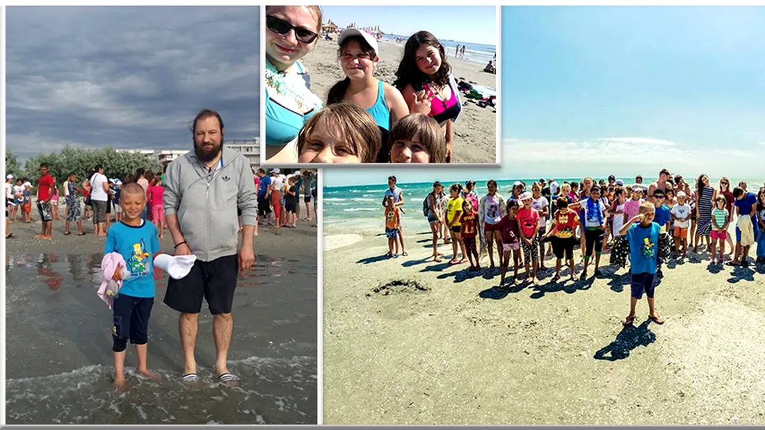 Preotul Dan Damaschin a dus 120 de copii la mare! A facut tot posibilul sa stranga bani ca sa ii duca pentru prima data pe Litoral