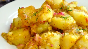 Cartofi cu sos de muştar, o rețetă de post incredibilă! Te lingi pe degete!