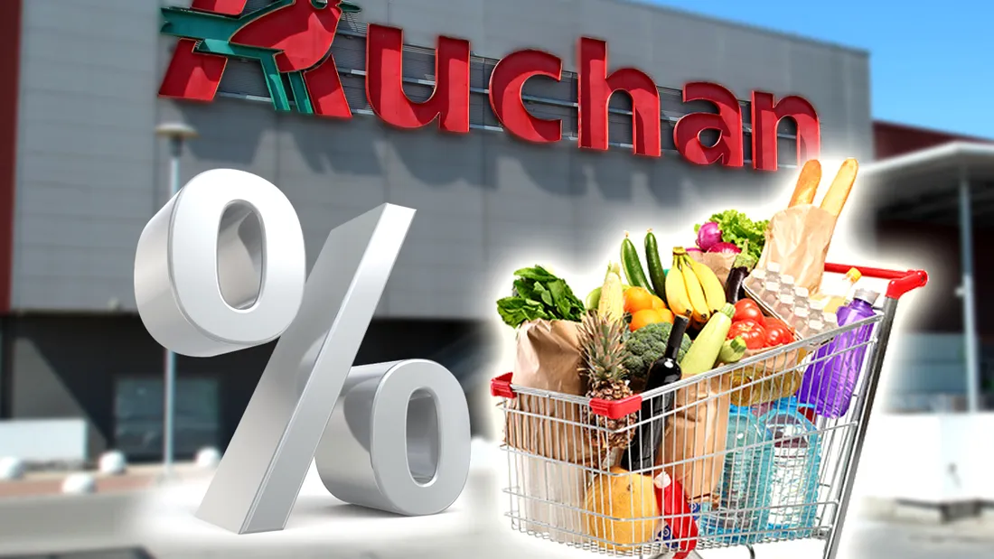 Reducerile de 50% de care românii pot beneficia în Auchan. Promoția se aplică prin intermediul cardului