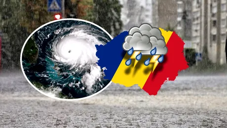 Ciclonul Boris lovește România. Cod portocaliu și cod galben de ploi și vijelii - harta zonelor vizate