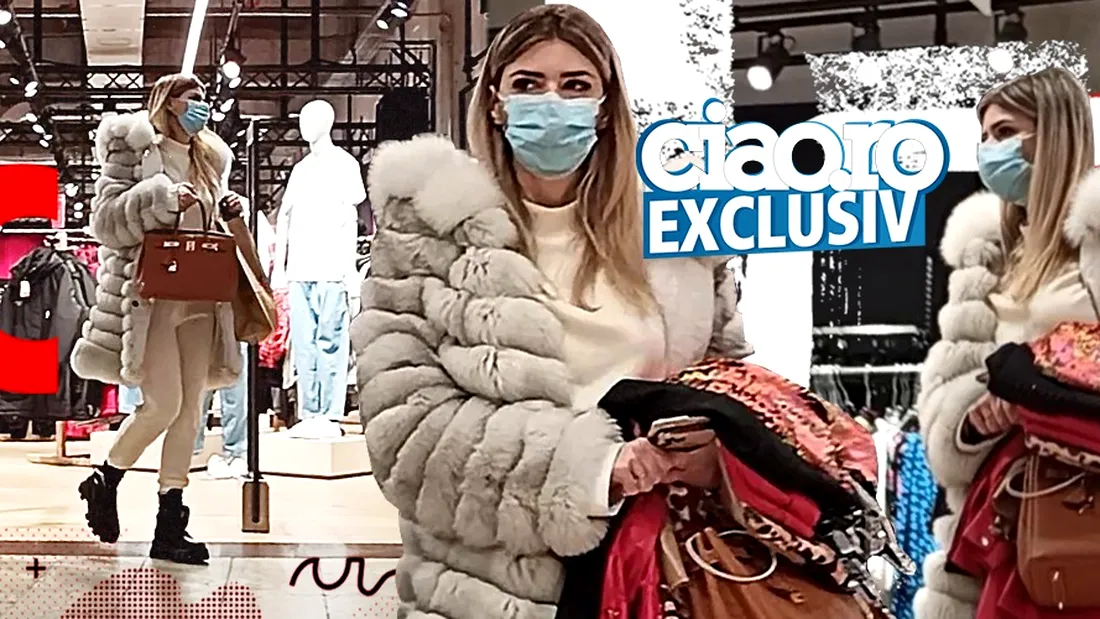Ioana Filimon a ieșit la vânătoarea de reduceri îmbrăcată într-o haină de blană de sute de euro