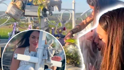 Cristina Scarlevschi, în lacrimi, la mormântul fiului. Imaginile dureroase făcute publice de ispita de la Insula iubirii: „Gândul la Alex vine cu...” | GALERIE FOTO