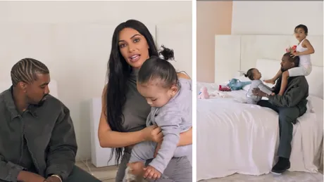 Imagini de senzatie acasa la Kim Kardashian si Kanye West! Sunt ca orice familie doar ca au miliarde de dolari in conturi! VIDEO