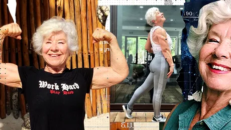 VIDEO. Transformarea uluitoare a unei pensionare care la 74 de ani a renunțat la medicamente și s-a apucat de fitness