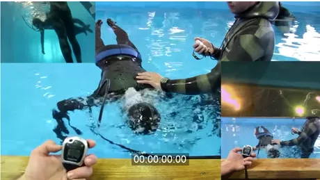 Cate minute isi poate tine un om respiratia sub apa? 3, 5, 10?! Tipul asta a stabilit recordul mondial, a rezistat fara sa respire 24 de minute si 3 secunde VIDEO