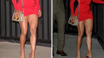 FABULOS! Vedeta care la 48 de ani are picioarele astea dementiale. A purtat o rochie extrem de scurta iar in partea din fata s-a vazut tot