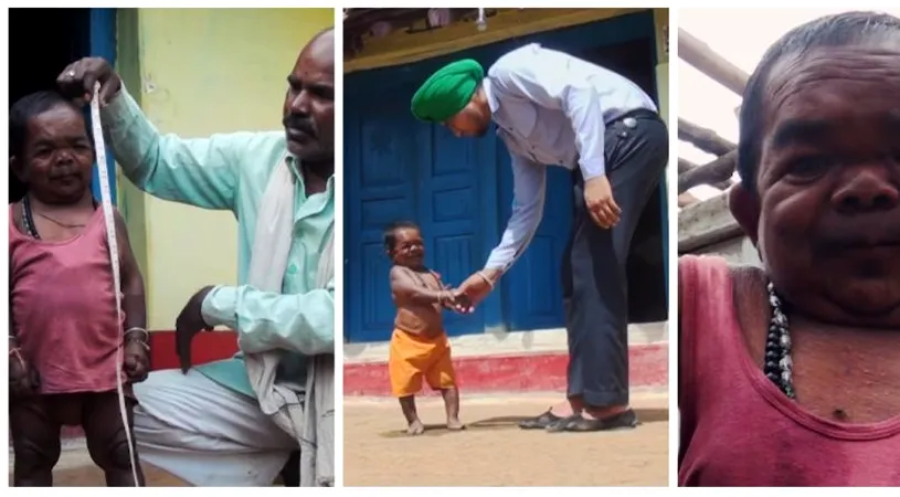 La 50 de ani masoara doar 73 de cm inaltime! Care e povestea celui mai scund indian din lume VIDEO