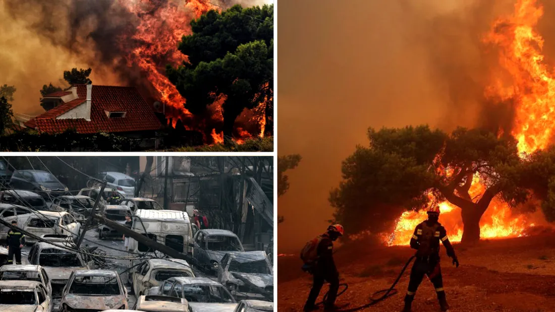 Incendiile din Grecia: s-a aflat cauza lor! Cum au luat nastere si mistuit zone intregi
