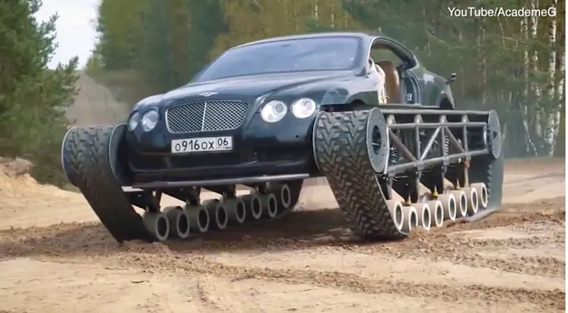 Au transformat un Bentley de peste 100.000 de euro intr-un TANC! E una dintre cele mai luxoase limuzine iar ei i-au pus senile! VIDEO